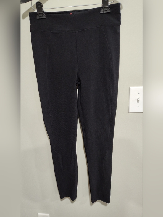 SPANX Pants - Assets by Spanx Women's Size Large Black Pants Leggings, Knit, Stretchy, Comfy